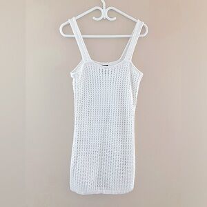 White crochet mini dress from the GAP